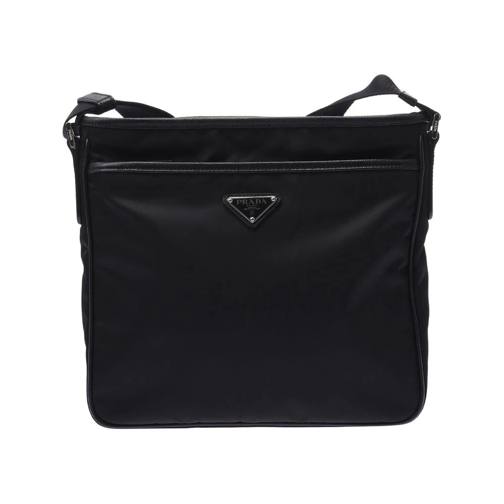 PRADA Black Saffiano Shoulder Bag
